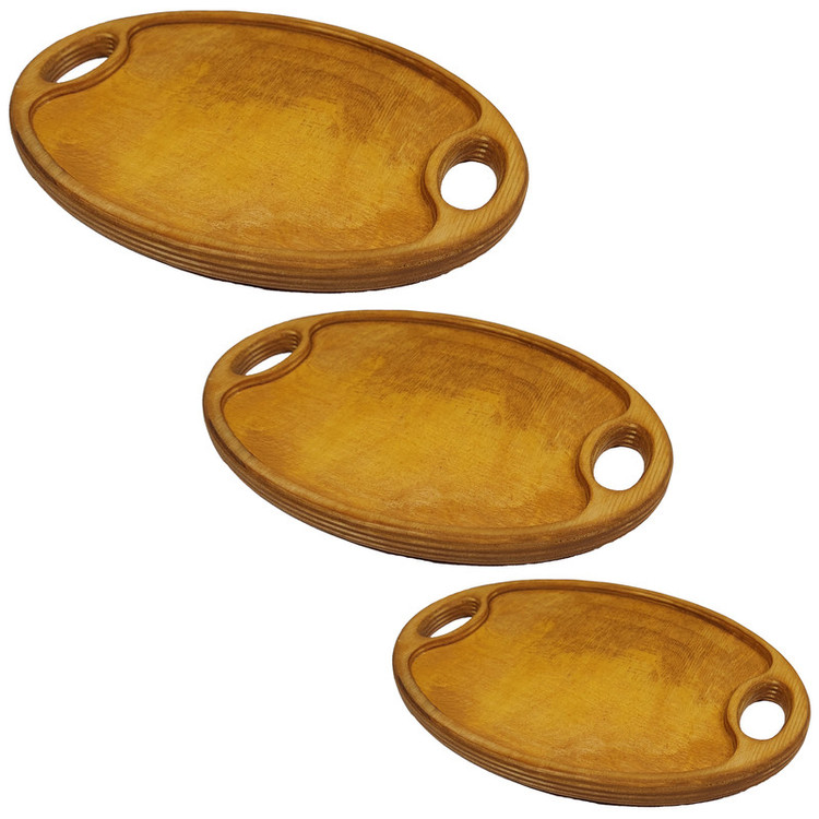سینی مدل بیضی مجموعه 3 عددی