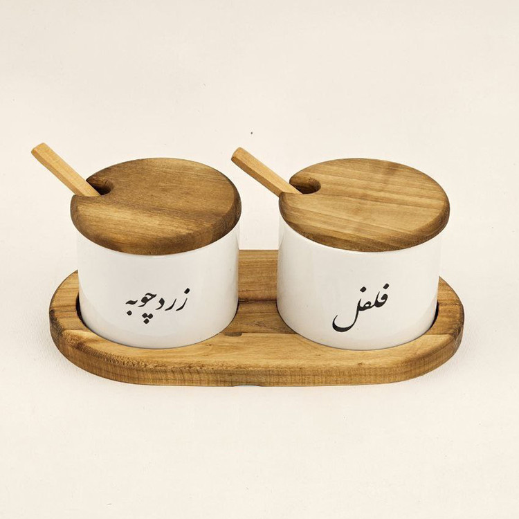 بانکه مدل ROZ 2 مجموعه 2 عددی کد 4 به همراه استند