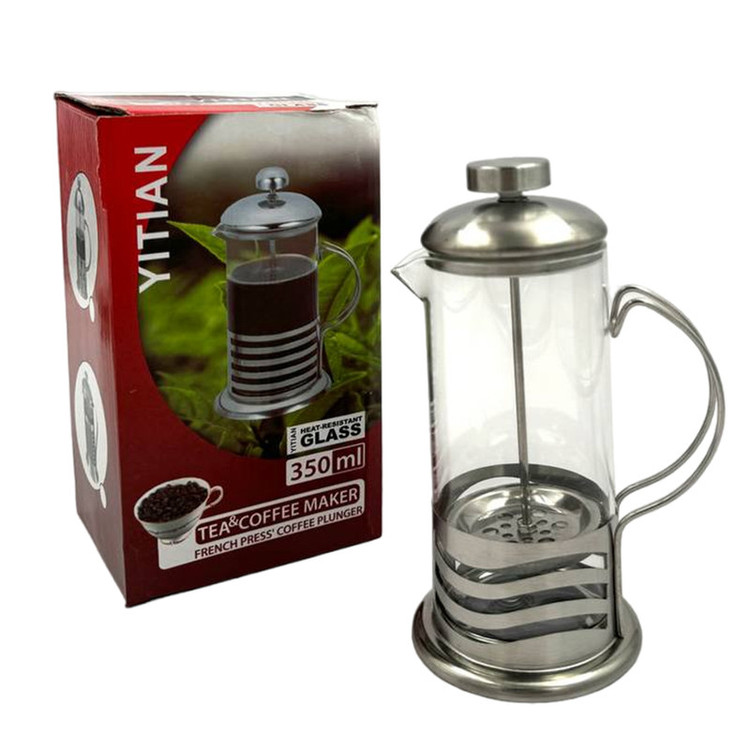 فرنچ پرس یتیان مدل فلزی طرح موج کد 350
