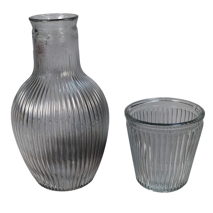 سرویس پارچ و لیوان 2 پارچه اکیا مدل خمبه ای