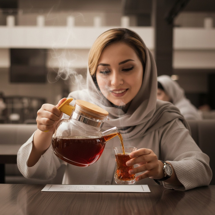 قوری اکیا مدل چنار کد Tt1 گنجایش 1000 میلی لیتر