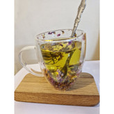 لیوان مدل دوجداره طرح گل کد MA001