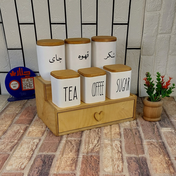 استند جا ادویه ای کشو دار مدل چنار کد ZT