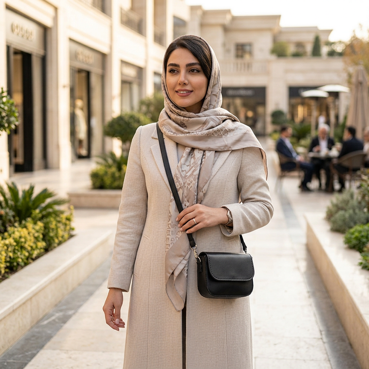 کیف دوشی زنانه مدل آرمانی