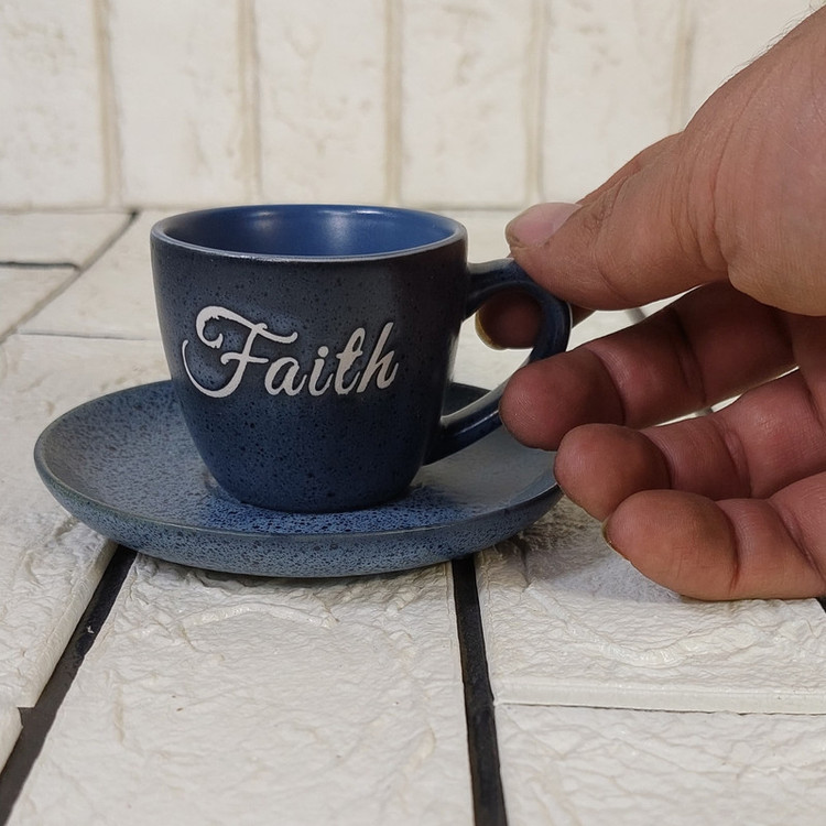 ست فنجان و نعلبکی ۱۲ پارچه ۶ نفره دنی هوم مدل کافی کد faith1