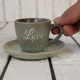 ست فنجان و نعلبکی ۱۲ پارچه ۶ نفره دنی هوم مدل کافی کد Love1